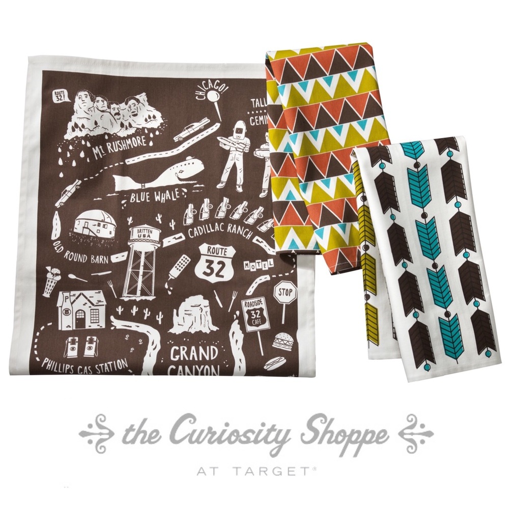 🆕 The Curiosity Shoppe at Target Tea Towels